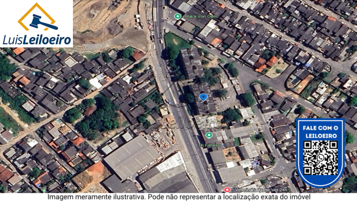 Apartamento nº 102, na Estrada da Pedra, nº 165, Santa Cruz, Rio de Janeiro/RJ. Terreno medindo 48,00m x 60,00m.