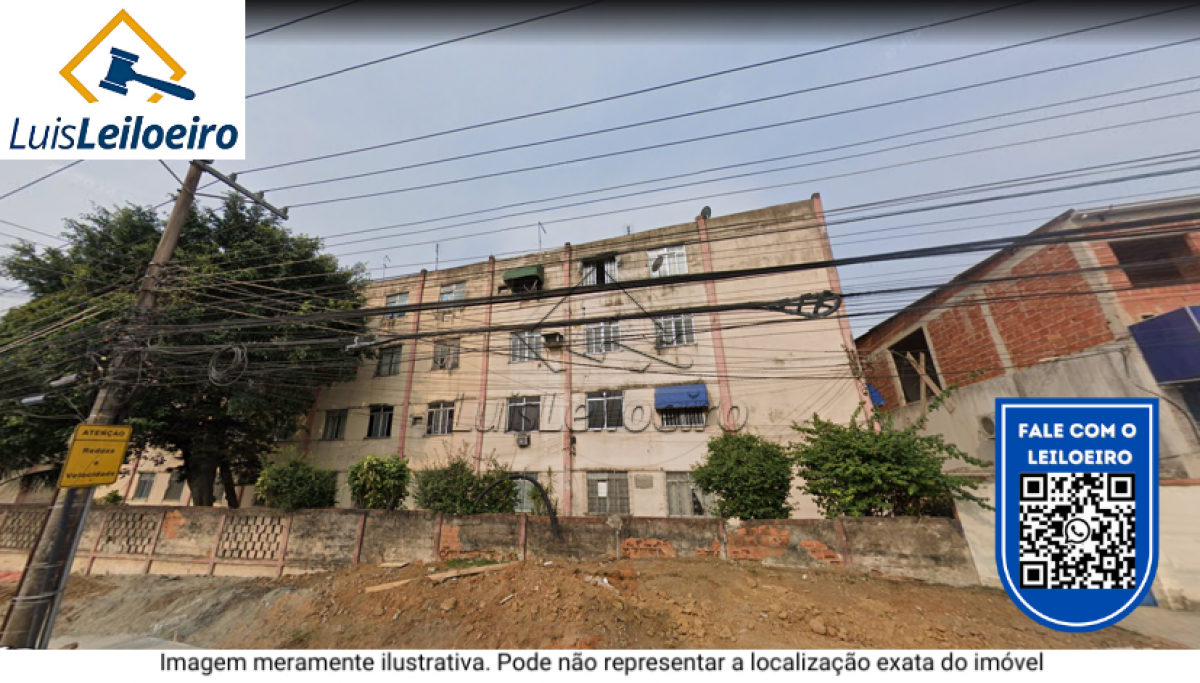 Apartamento nº 102, na Estrada da Pedra, nº 165, Santa Cruz, Rio de Janeiro/RJ. Terreno medindo 48,00m x 60,00m.