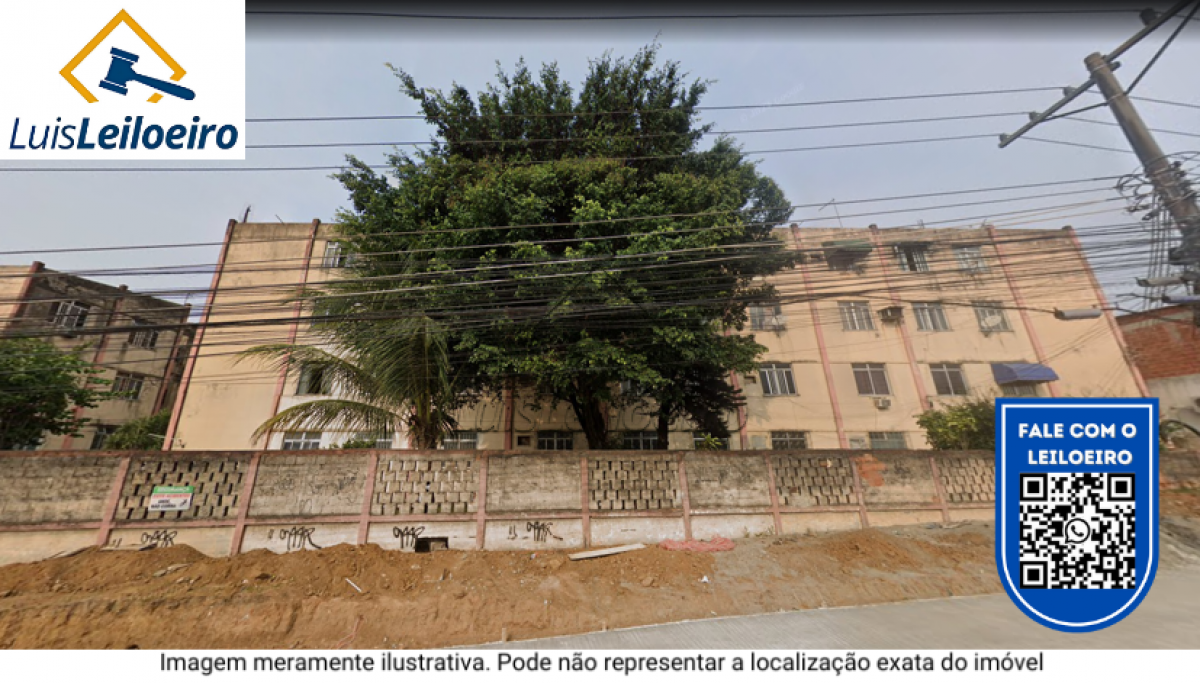 Apartamento nº 102, na Estrada da Pedra, nº 165, Santa Cruz, Rio de Janeiro/RJ. Terreno medindo 48,00m x 60,00m.