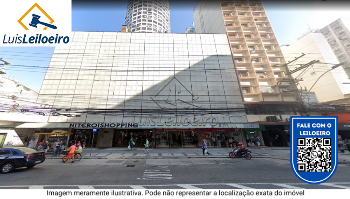 01 (uma) Loja comercial nº 310 do Edifício Seller Center, Niterói Shopping, situado na Rua da Conceição nº 188, no 1º Subdistrito do 1º Distrito do Município de Niterói/RJ. Registrado no Cartório do 18º Ofício de Niterói/RJ, sob a matrícula nº 12811