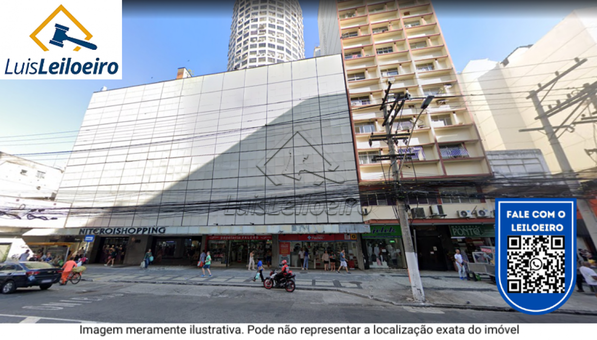 Loja nº 1702 do Edifício Seller Center ¿ Niterói Shopping, na Rua da Conceição nº 188, Centro, Niterói/ RJ. Área: 102m². Com direito à vaga de garagem no estacionamento.