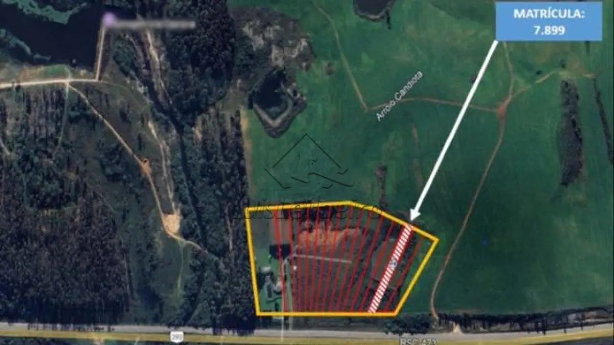 Lotes - 02, 03, 04 e 05 na Estrada Federal BR-293 (KM 136,5), Candiota/RS. Com áreas superficiais de 3.921,41m², 4.636,86m², 4.159,69m² e 4.290,78m² respectivamente.