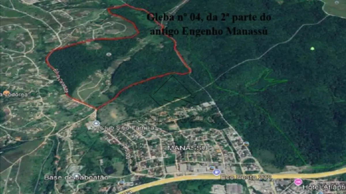 GLEBA Nº 04, DA 2ª PARTE DO ANTIGO ENGENHO MANASSÚ, ACESSO PELA BR-232 IMEDIAÇÕES DO KM 19, JABOATÃO DOS GUARARAPES/PE. COM UMA ÁREA LÍQUIDA DE 61,7200 HECTARES