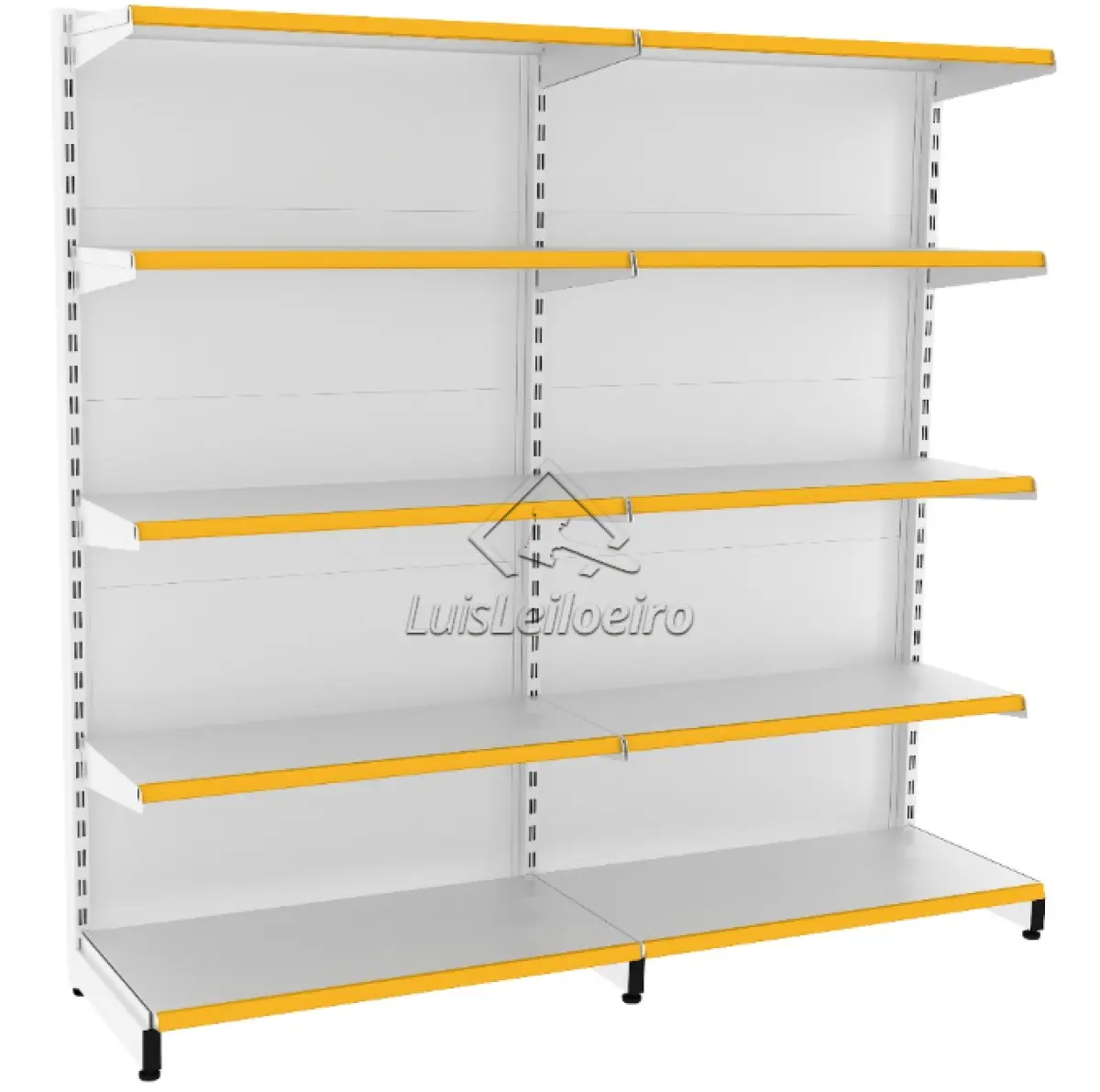 LOTE 000 - Equipamentos de Supermercado Usados - 2 checkouts (caixas de supermercado),  1 guarda-volumes,  Gôndolas expositoras