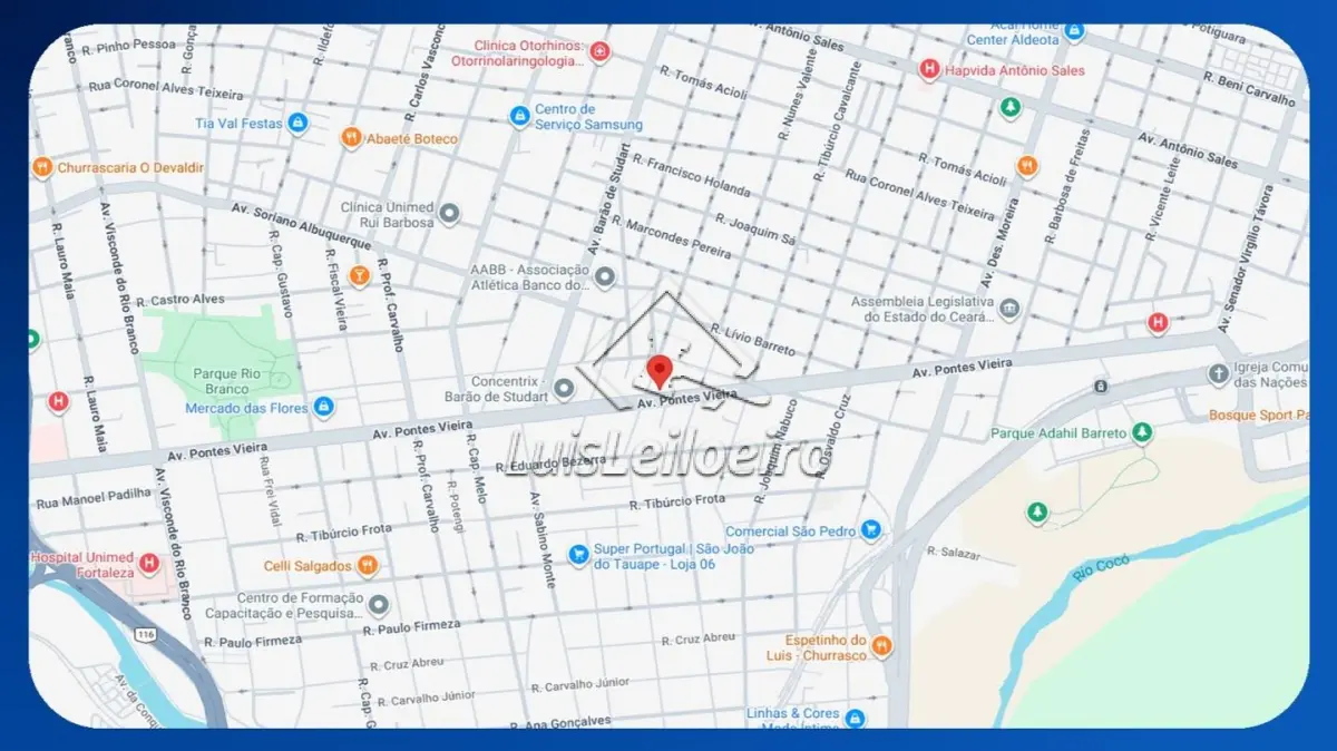 LOTE 006 - PRÉDIO COMERCIAL - Av. Pontes Vieira, 1341, Tauape, Fortaleza/CE (Posto de Gasolina com loja de conveniência, escritório, troca de óleo, 4 bombas de combustível e lava jato - construção não averbada na matrícula), Área de 3.933,00m²