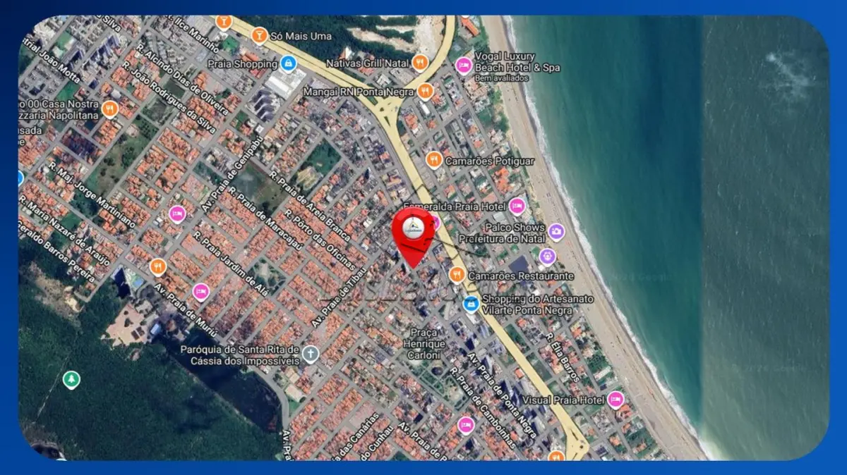 LOTE 077 - LOTE - Nº 13, Quadra 136, Rua Praia de Camurupim, 8979, esquina com Rua Praia de Itapuã, Ponta Negra, Natal/RN, com área de 480,00m²