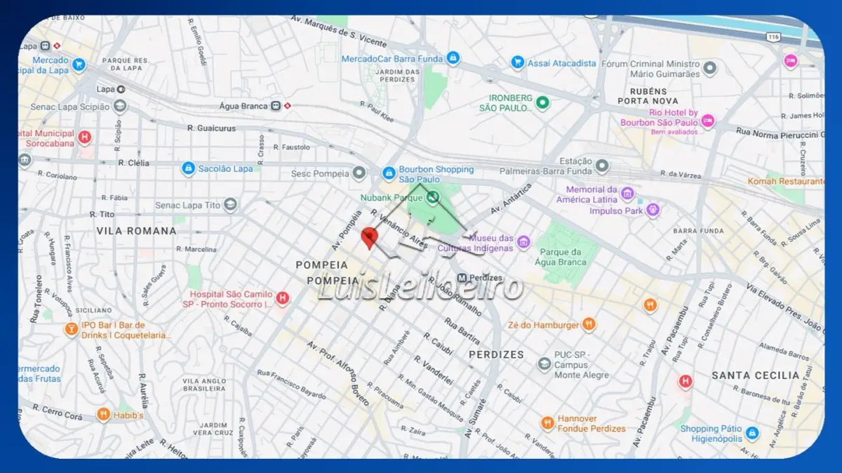 LOTE 009 - APARTAMENTO - Rua Tucuna, 270, Apto 121, 12º andar, Edifício Villa Toscana, Perdizes, São Paulo/SP, 3 vagas de garagem, Área privativa de 126,38m²