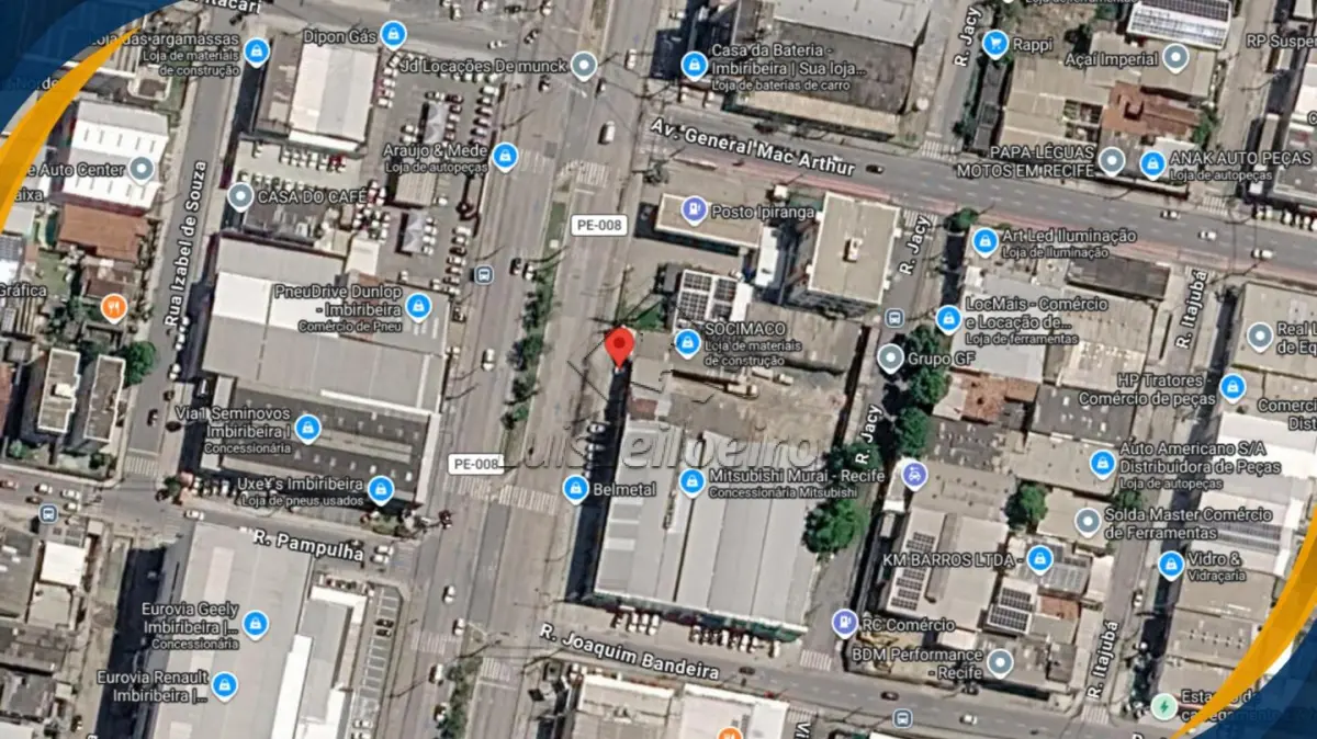 LOTE 005 - PRÉDIO COMERCIAL - Lote nº 06, Quadra B, Loteamento Jardim Jussara, Avenida Marechal Mascarenhas de Morais, 2097, Imbiribeira, Recife/PE, com área de 360,00m²