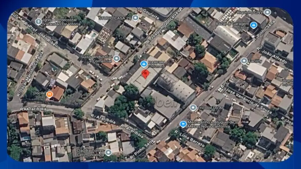 LOTE 082 - PRÉDIO EMPRESARIAL - Rua Joaquim Gonçalves, 52, Califórnia, Nova Iguaçu/RJ, com área de 2.160,00m²