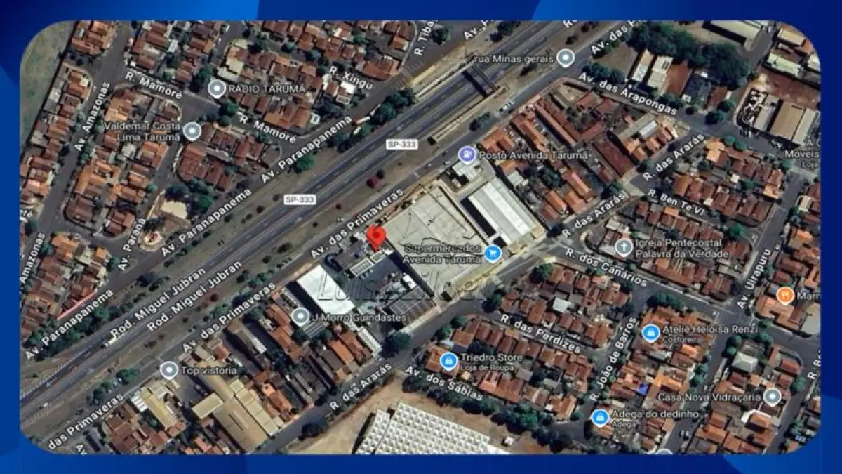 LOTE 083 - PRÉDIO COMERCIAL E INDUSTRIAL - Avenida das Primaveras, nº 595, Tarumã/SP, com área de 4.200,00m²