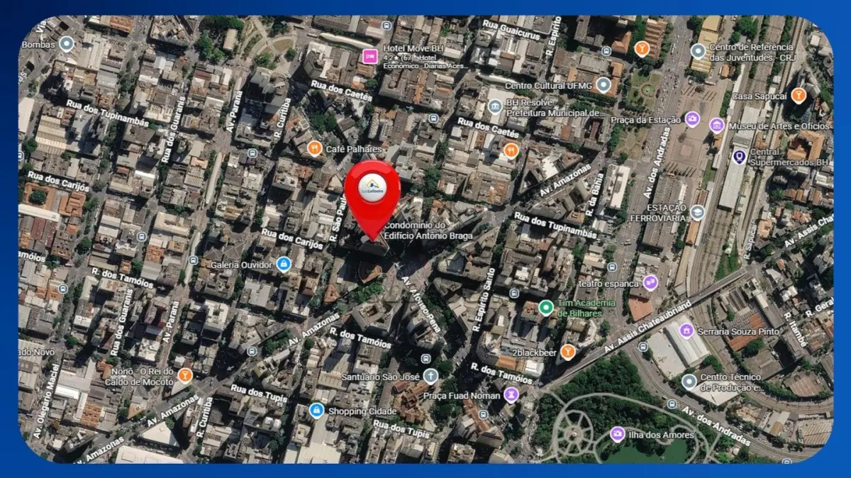 LOTE 026 - SALA COMERCIAL - Av. Afonso Pena, 578, Sala 1605, 16º andar, Edifício Antônio Braga, Centro, Belo Horizonte/MG, Área de 54,20m²