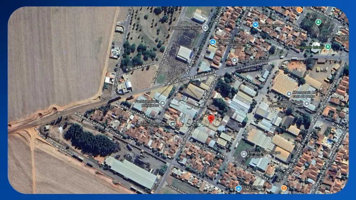 LOTE 039 - GALPÃO INDUSTRIAL - Rua Elpídio da Graça, 1941, Lotes 11 e 12, Quadra C, Parque Industrial Ivan Baldi, Tabapuã/SP, Área construída de 855,50m² (Terreno: 1.800,00m²)