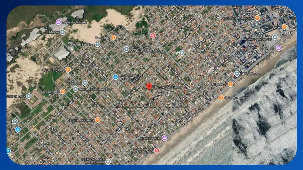 LOTE 034 - CASA - Rua Ismael dos Santos (antiga Rua nº 55), Lote 24, Quadra 239, Consórcio Econômico Criciumense - Zona Nova, Balneário Rincão/SC, Área de 360,00m² (com benfeitorias)