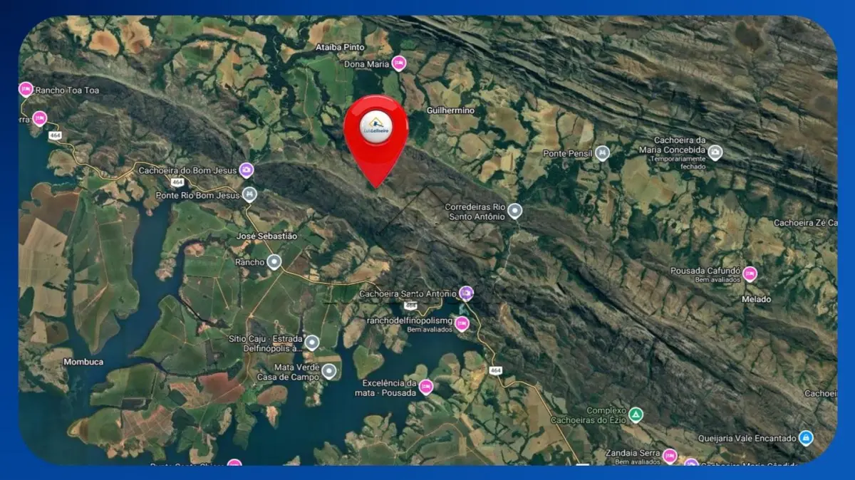 LOTE 007 - GLEBA DE TERRAS - Fazenda Velha, Delfinópolis/MG, Área de 38 hectares (380.000m²)