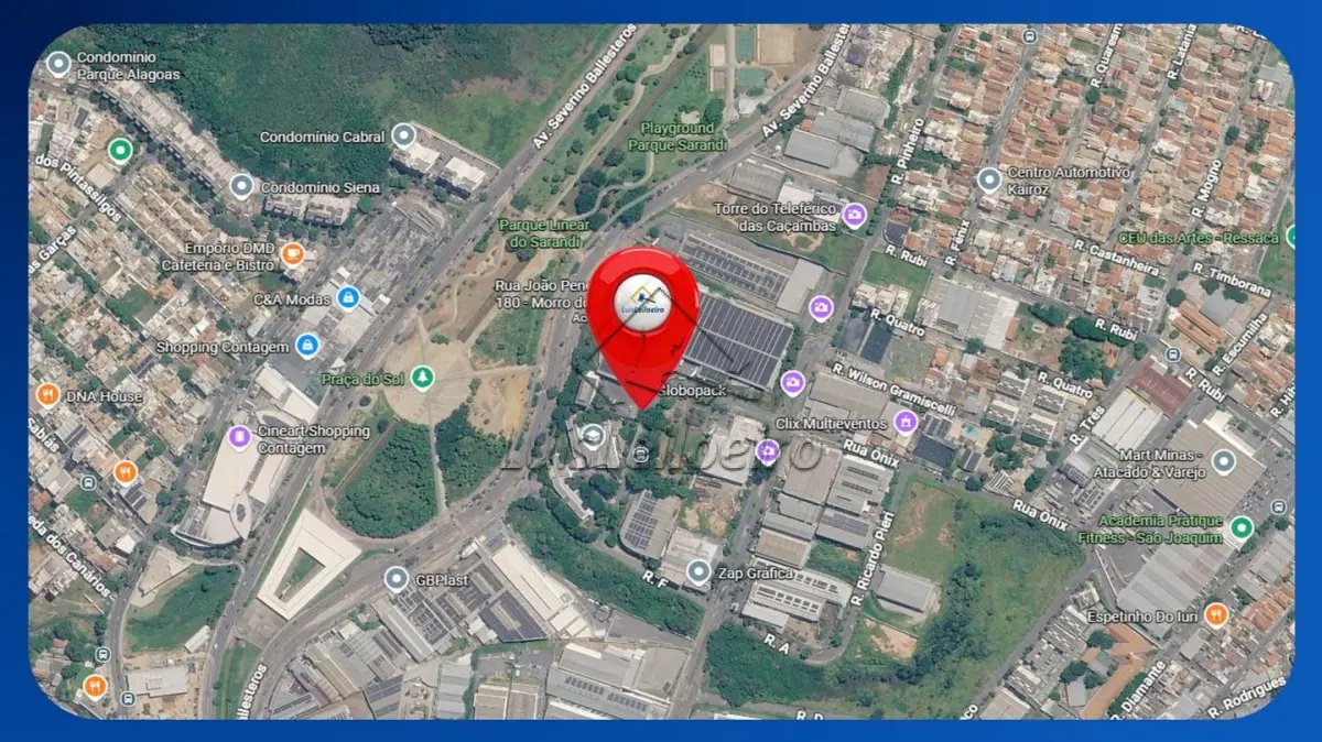 LOTE 012 - COMPLEXO INDUSTRIAL - Rua João Penedo Alves, 180, Lotes 04 ao 10, Quadra 06, Distrito Industrial Dr. Hélio Guimarães, Contagem/MG (Alumipac), Área de 30.108,00m²