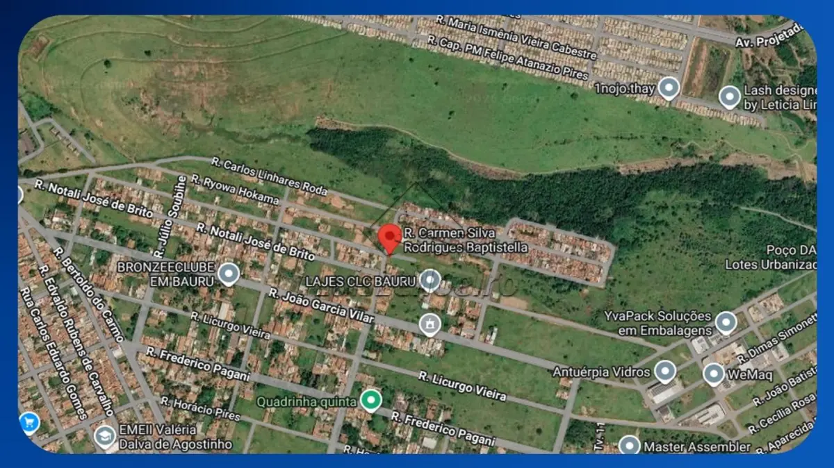 LOTE 031 - LOTE - Rua Carmen Silva Rodrigues Baptistella / Rua Amadeu Scudeller, Lote 27, Quadra 17-B, Quinta da Bela Olinda, Bauru/SP, Área de 260,00m²