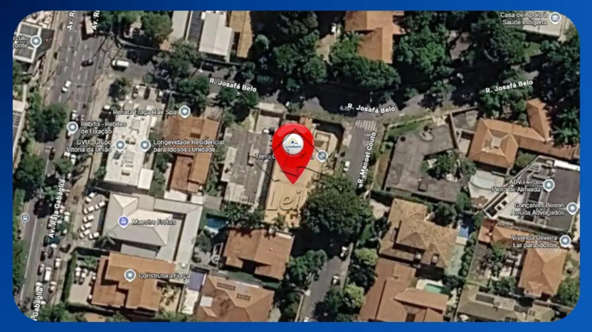 LOTE 019 - LOTE - Rua Manoel Couto, 10, Cidade Jardim, Belo Horizonte/MG, com área de 1.015,00m²
