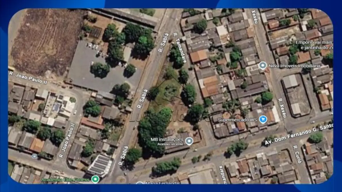 LOTE 012 - LOTE - Loteamento Colina Azul, destinado ao mercado, Rua Jaçanã (confrontando com Rua Tesourinha e Avenida Beija-flor), Aparecida de Goiânia/GO, Área de 8.922,50m²