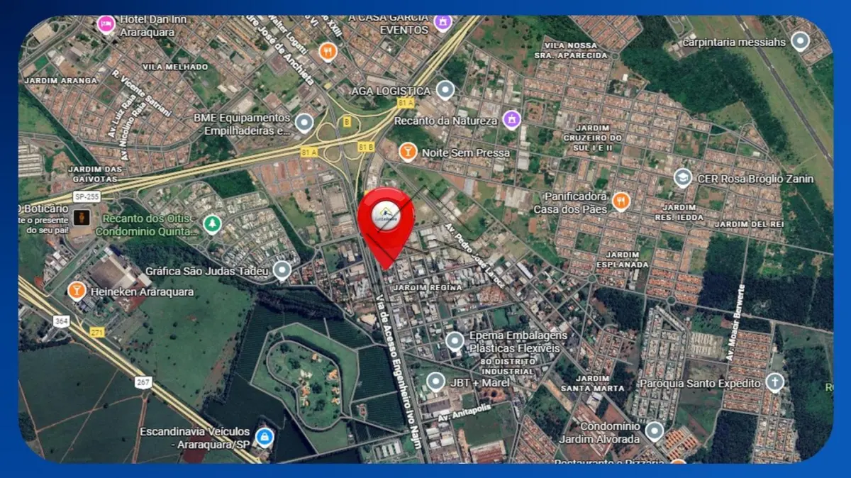 LOTE 075 - PRÉDIO COMERCIAL - Av. Engenheiro Camilo Dinucci, 3915/3923, Jardim Regina, Araraquara/SP, Área construída de 235,36m² (Terreno: 613,92m²)