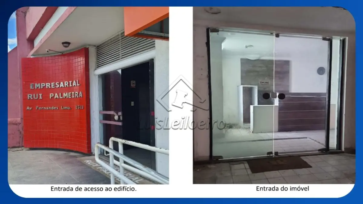 LOTE 021 - SALA COMERCIAL - 7º andar, Edifício Centro Empresarial Ruy Palmeira, Av. Fernandes Lima, 1513, Farol, Maceió/AL, Área total de 393,00m²