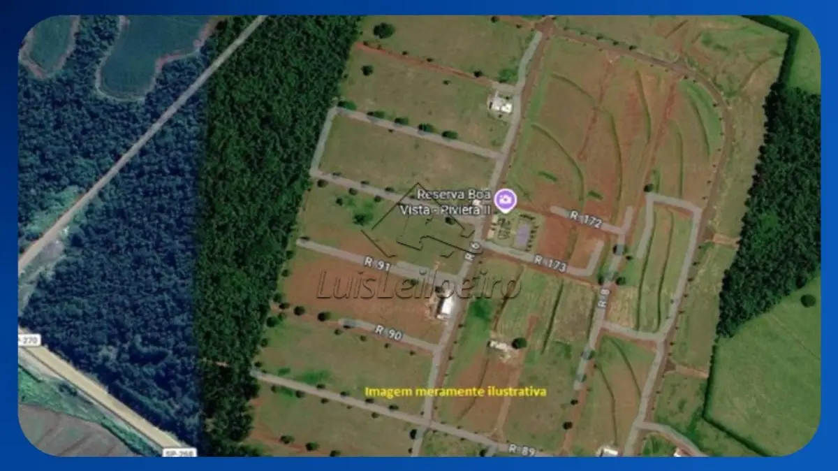 LOTE 038 - LOTE - Nº 08, Quadra AF, Rua nº 93, Loteamento Riviera de Santa Cristina II, Rodovia Raposo Tavares Km 274, Itaí/SP, Área de 350,00m²