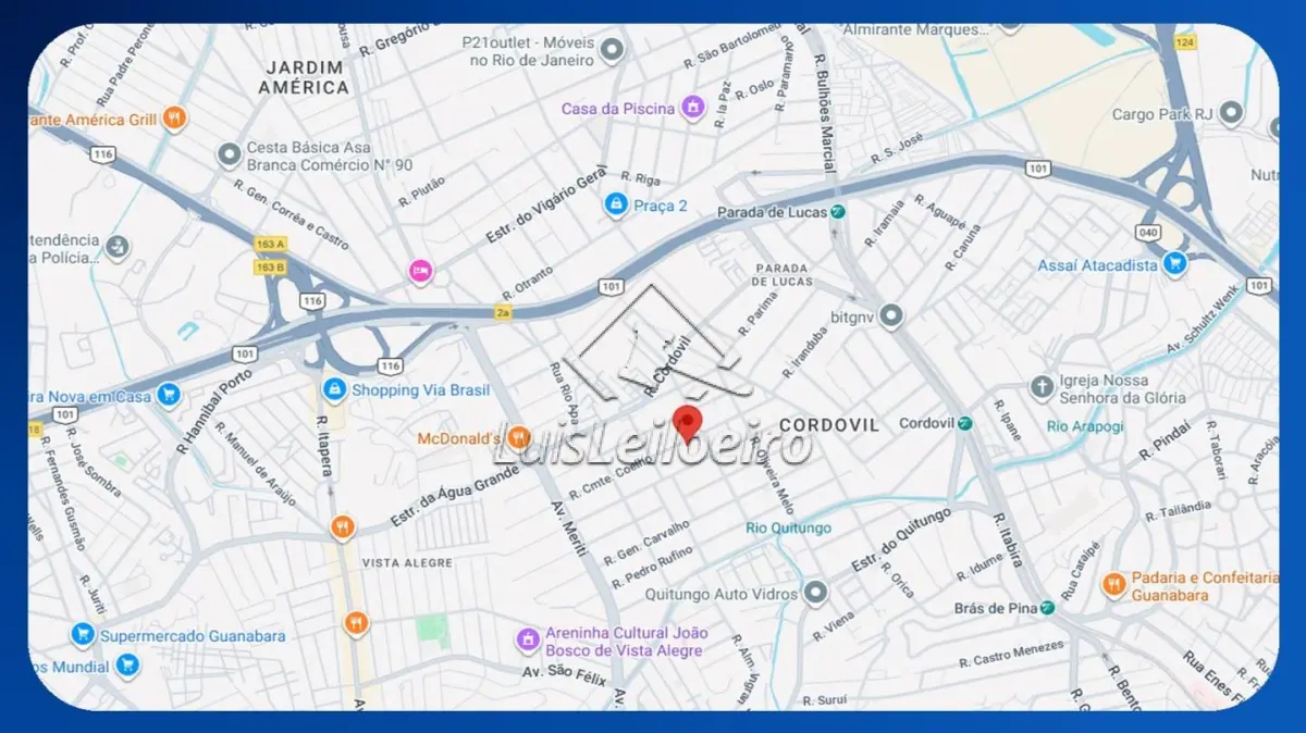 LOTE 084 - LOTE - Rua Comandante Coelho, 387, Cordovil, Rio de Janeiro/RJ, penhora sobre 50% do bem, Área de terreno de 480,00m²