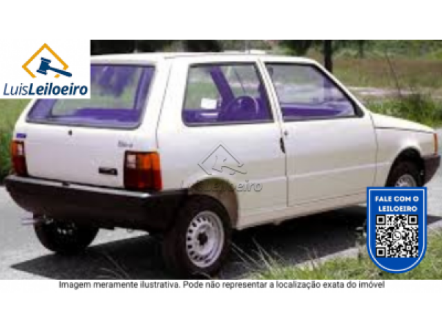Leilão de um veículo Fiat Uno, placa GWC6554/MG, ano/modelo: 1985/1985,  avaliado às fls. 54 no valor de R$ 1.500,00 (mil e quinhentos reais)