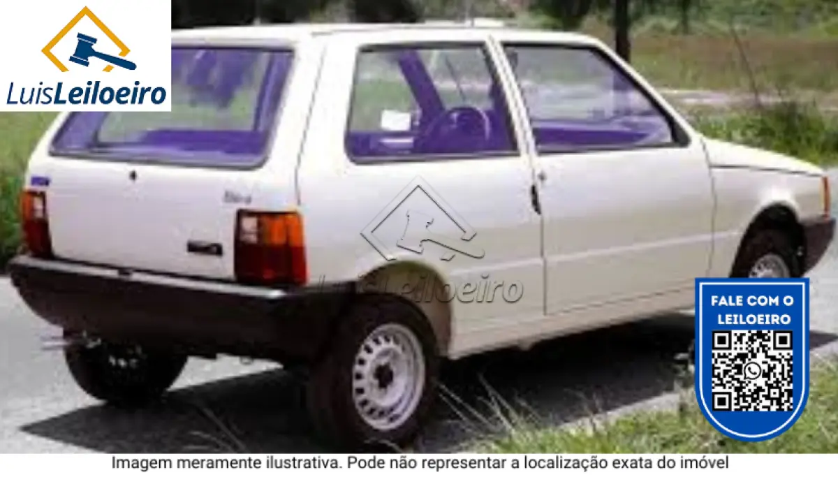 LOTE 000 - Um veículo Fiat Uno, placa GWC6554/MG, ano/modelo: 1985/1985,  avaliado às fls. 54 no valor de R$ 1.500,00 (mil e quinhentos reais)