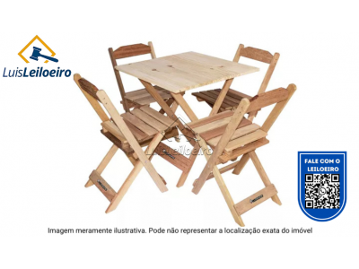 LOTE 001 - 2 mesas, 1 mesa tipo bistrô, 1 mesa de ferro, 13 mesas de madeira, 36 cadeiras, 2 freezer expositor e 1 freezer