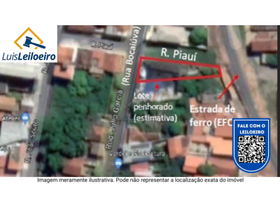 LOTE 0194 - Rua Bocaiuva, esquina com a Rua Piaui, Centro, Montes Claros, MG.