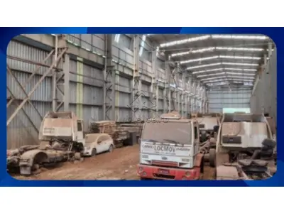 LOTE 00124 - IMÓVEL INDUSTRIAL - Galpão com 3.594,08m² em terreno de 27.727,03m² (2,77 hectares), localizado na Rodovia BR-153, nº 650, Distrito Industrial III, Bady Bassitt/SP